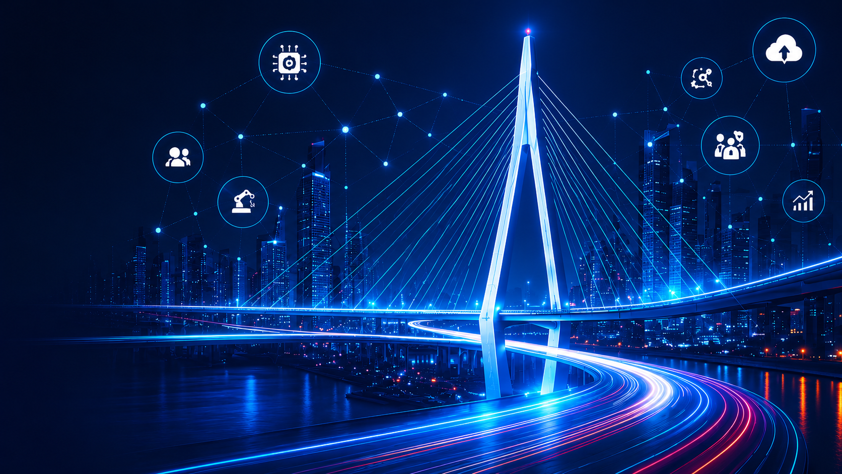 Enterprise integration and digital transformation visual